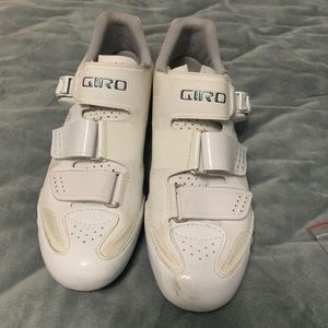 Giro peloton/spin shoes, S 9/10, with 2 clip sets